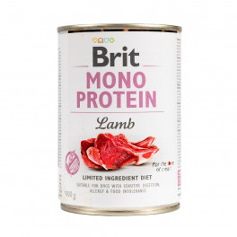 Корм вологий Brit Mono Protein Lamb для собак з ягнятиною 400 г