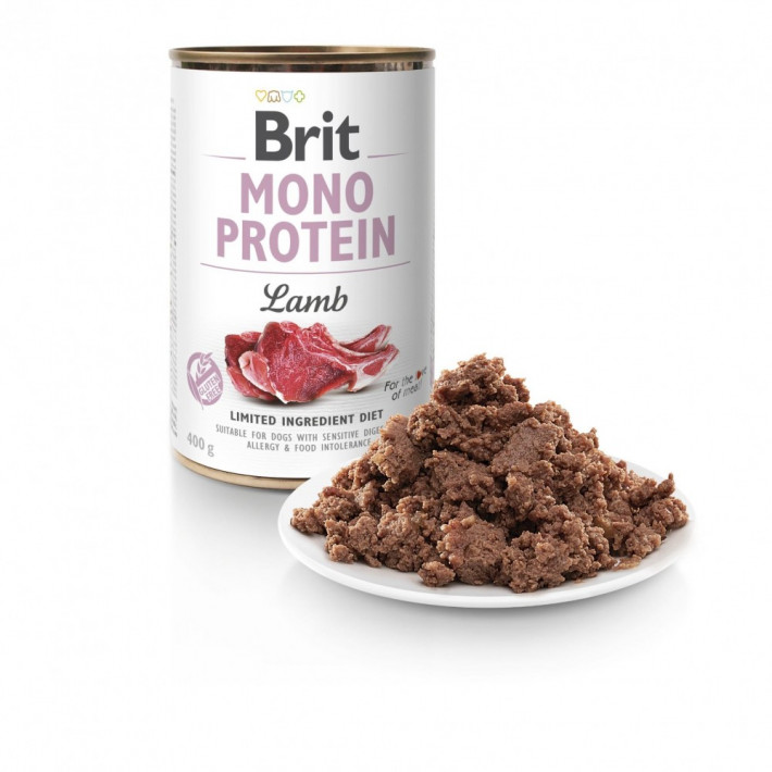 Корм вологий Brit Mono Protein Lamb для собак з ягнятиною 400 г - фото №2