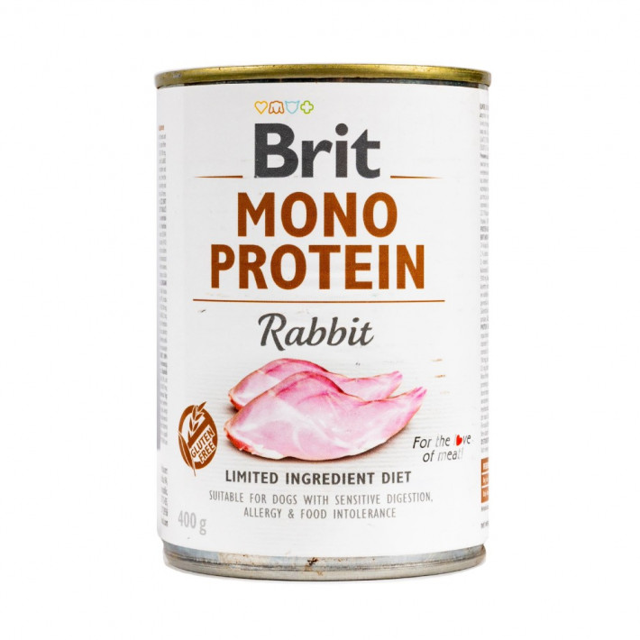 Вологий корм Brit Mono Protein Rabbit для собак, 400 г