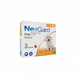 НЕКСГАРД 2-4кг (S) 1уп. (3 таблетки) для собак (інсектоакарицид)