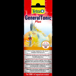Засіб Tetra Medica General Tonic Plus для риб лікарський від бактеріальних та паразитарних захворювань 20 мл на 500 л - фото №1