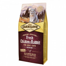Корм сухий Carnilove Fresh Chicken and Rabbit for Adult cats для дорослих котів з куркою та кроликом 6 кг - фото №1