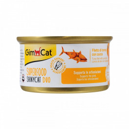 Корм вологий GimCat Shiny Cat Superfood для котів з тунцем та гарбузом 70 г - фото №1