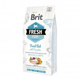 Корм сухий Brit Fresh Fish/Pumpkin Adult Large для дорослих собак великих порід для м язів та суглобів з рибою та... - фото №1