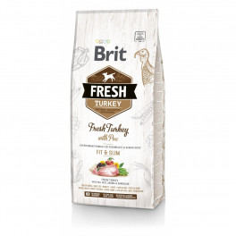 Корм сухий Brit Fresh Turkey/Pea Fit and Slim для собак похилого віку і зайвою вагою з індичкою та горохом 12 кг - фото №1