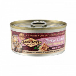 Корм вологий Carnilove Kitten k консерви для кошенят з індичкою та лососем 100 г - фото №1