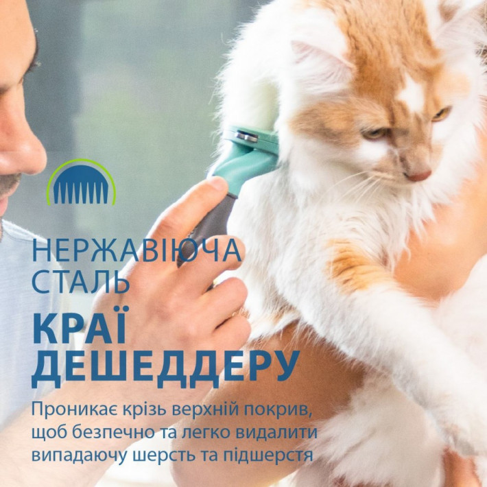 Фурмінатор FURminator для котів з довгою шерстю Long Hair розмір S - фото №10