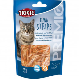 Ласощі Trixie Premio Tuna Strips для котів з тунцем і білою рибою 20 г - фото №1