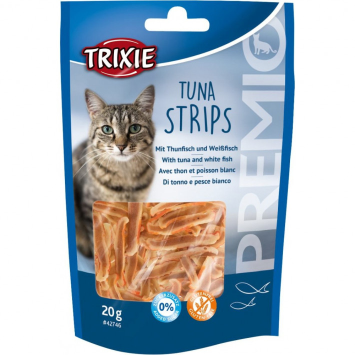 Лакомство Trixie Premio Tuna Strips для кошек с тунцом и белой рыбой