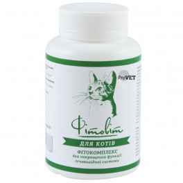 Фітокомплекс Provet ФІТОВИТ для котів для покращення функцій сечовидільної системи 100 табл 72 г - фото №1