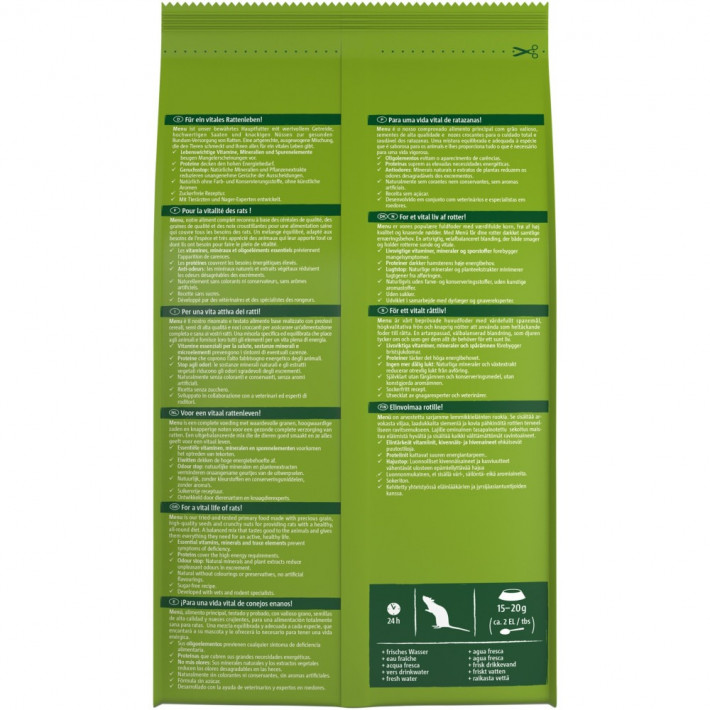 Корм Vitakraft Premium Menu Vital для декоративних гризунів та щурів 1000 г - фото №4