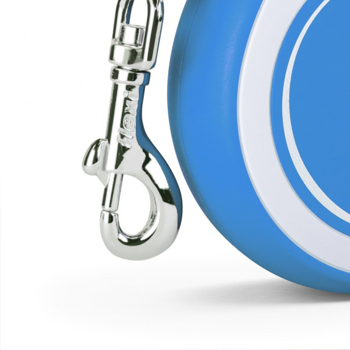 Повідець-рулетка Flexi New Comfort стрічка синя XS 3 м - фото №4