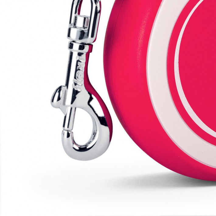 Поводок-рулетка Flexi New Comfort лента красная XS 3 м - фото №4