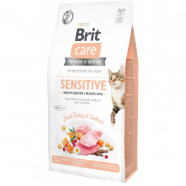 Корм сухий Brit Care Cat Grain Free Sensitive HDigestion Delicate Taste для дорослих котів з чутливим травленням з... - фото №1