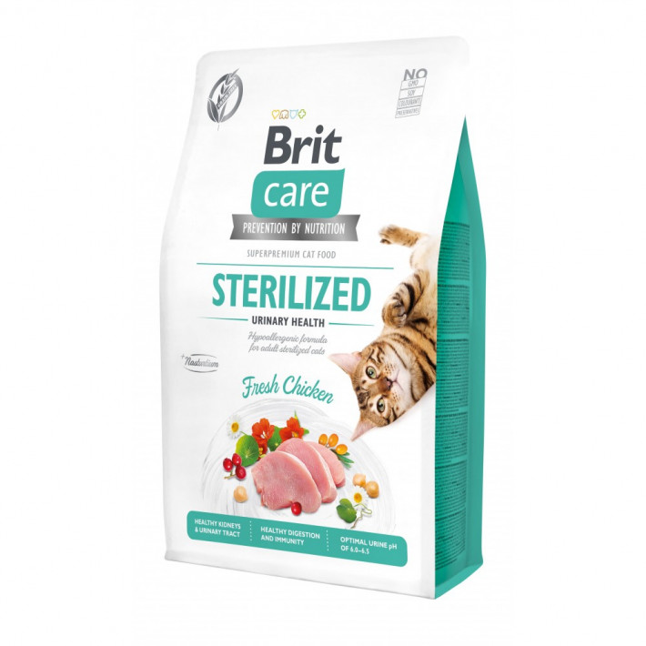 Корм сухий Brit Care Cat Grain Free Sterilized Urinary Health для стерилізованих котів