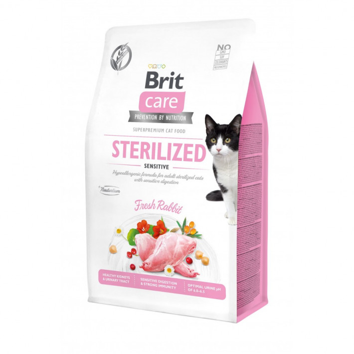 Сухий корм Brit Care Cat Grain Free Sterilized Sensitive з кроликом