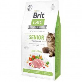 Корм сухий Brit Care Cat Grain Free Senior Weight Control для котів похилого віку з надмірною вагою з куркою 7 кг - фото №1