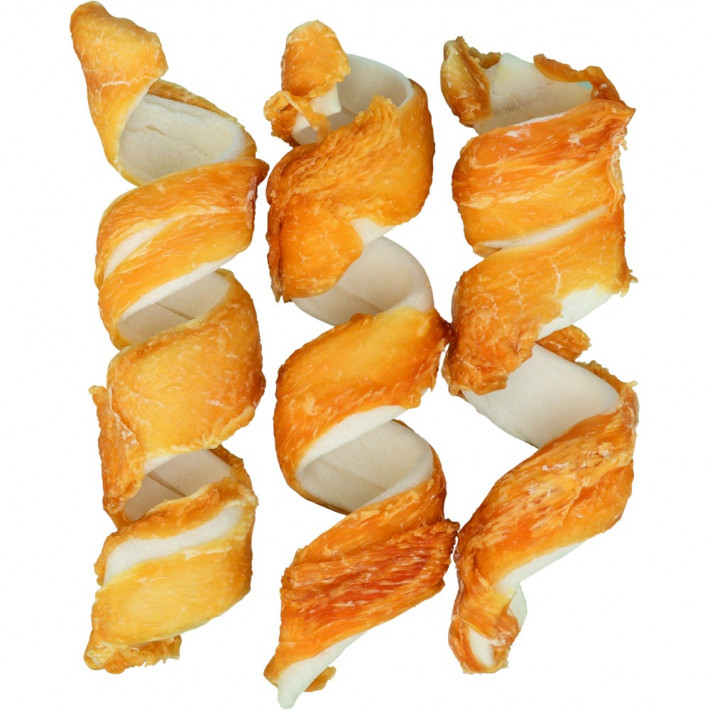 Ласощі Trixie Denta Fun Chicken Chewing Curls для собак - фото №4