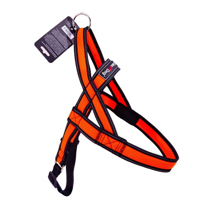 Шлея GimDog Alfresco Y неопрен оранжевая для великих порід