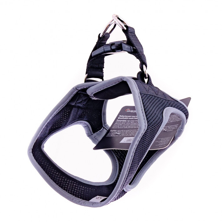 Шлея GimDog Alfresco для собак, чорна, розмір M - фото №2