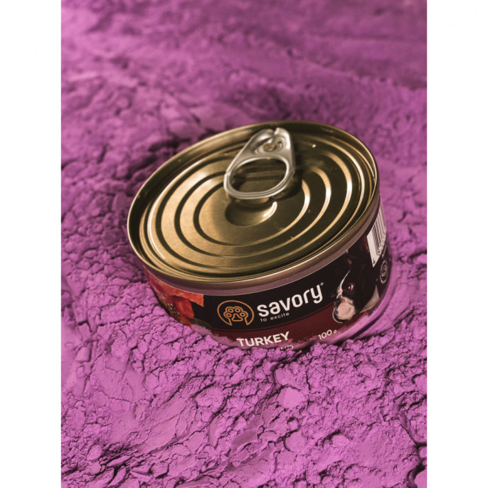 Корм вологий Savory Dog Gourmand Turkey паштет для дорослих собак з індичкою 100 г - фото №6