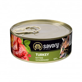 Корм вологий Savory Kitten Turkey паштет для кошенят з індичкою 100 г - фото №1