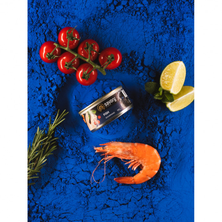 Вологий корм Savory Cat Can Adult Fish для дорослих котів, 100 г - фото №8