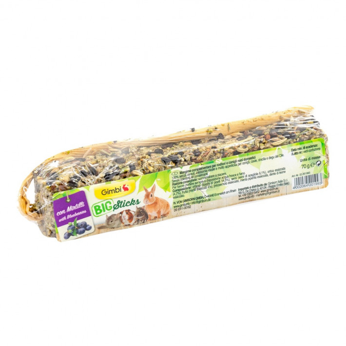 Крекер великий GimBi для гризунів з чорницею, 70 г