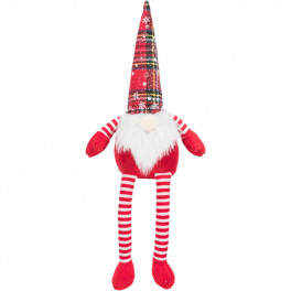 Игрушка новогодний гном, плюш, 40 см (в ассортименте)