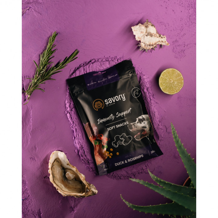 М’які ласощі Savory Immunity Duck and Rosehip для собак - фото №9