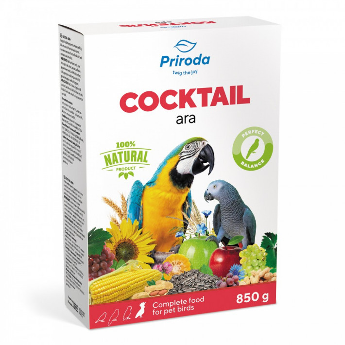 Корм Природа Коктейль Ара для великих папуг 850 г - фото №3