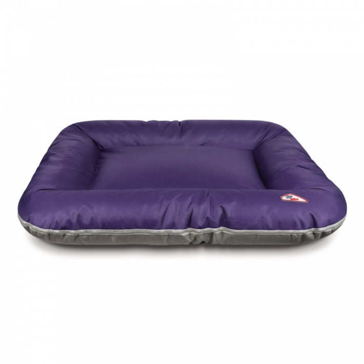 Лежак Pet Fashion Askold 4 для собак фіолетовий/сірий 80x60x13 см - фото №2