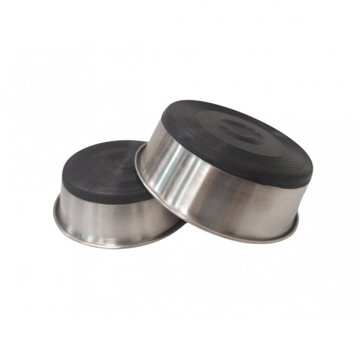 Миска SWI для тварин металева на гумовій основі 11 см