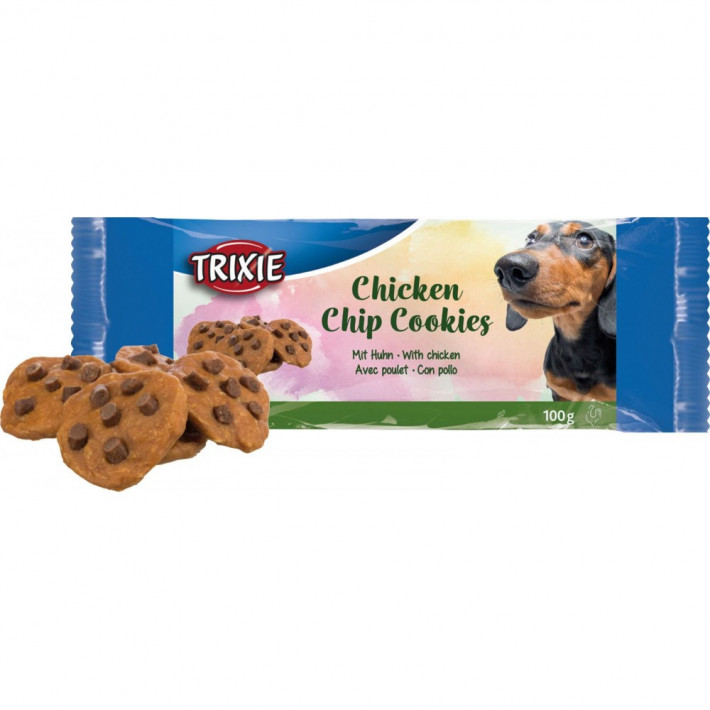 Ласощі Trixie Chicken Chip Cookies для собак, печиво з куркою, 100 г