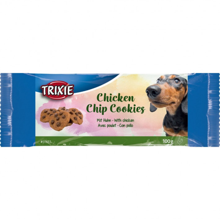Ласощі Trixie Chicken Chip Cookies для собак, печиво з куркою, 100 г - фото №3
