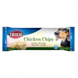 Ласощі Trixie Chicken Chips для собак чіпси зі смаком курки d-4 см 100 г - фото №1