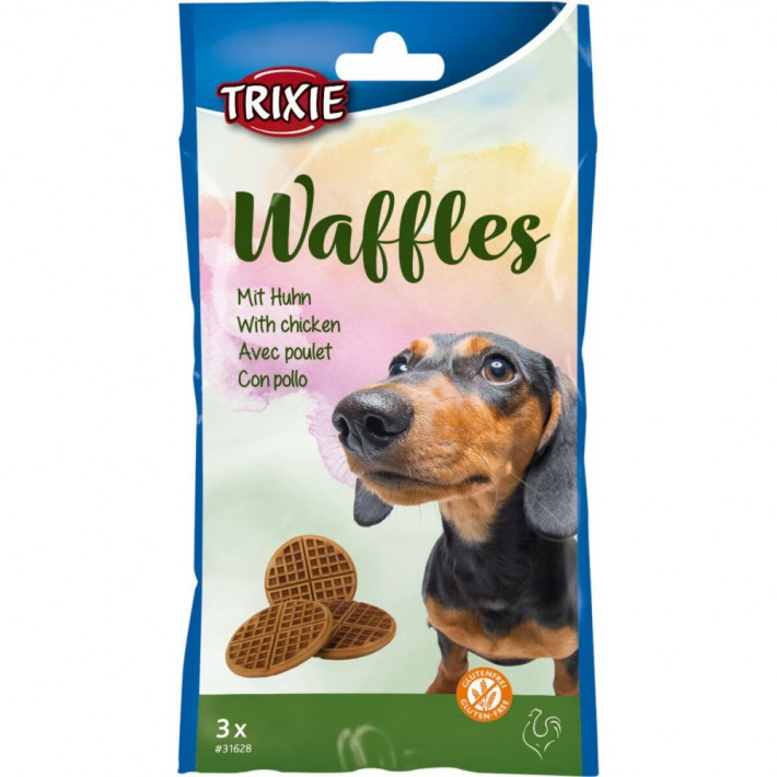 Ласощі Trixie Waffles для собак Вафлі з куркою