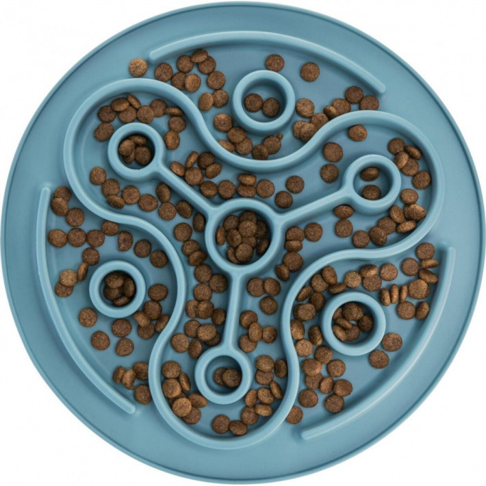 Миска-килимок Trixie для собак для повільного годування, блакитна, 28 см - фото №2