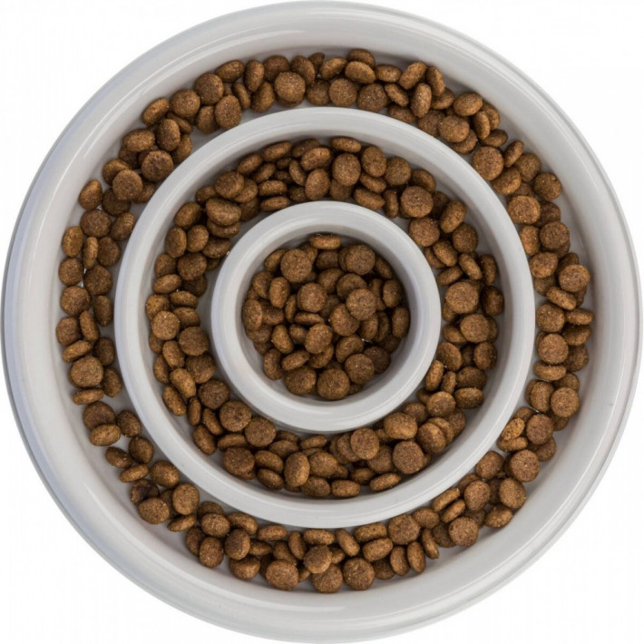 Миска Trixie для собак для повільного годування, сіра, 450 мл - фото №3