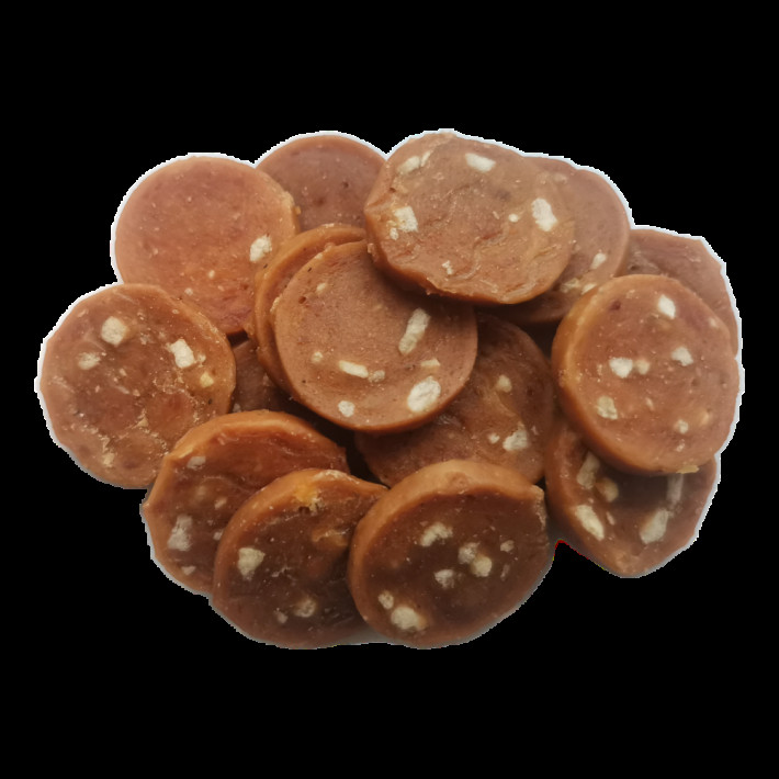 Лакомство Yalute для собак Rabbit and Banana Chips кролик и банан 100 г - фото №2