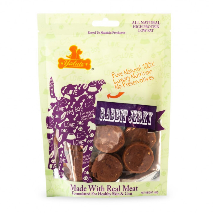 Ласощі Yalute для собак Rabbit and Apple Bit кролик і яблуко 100 г