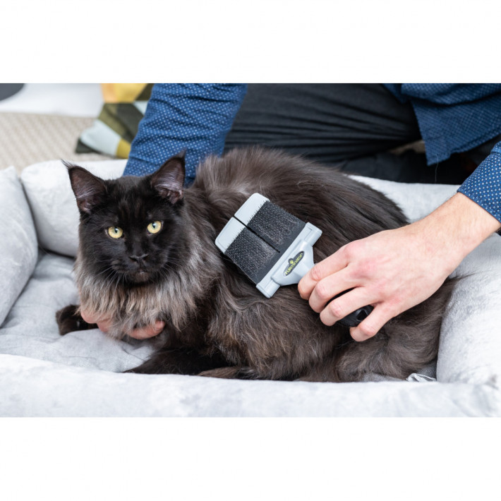 Щітка-пуходерка для собак та котів FURminator жорстка L - фото №10