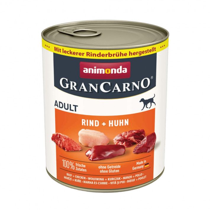 Вологий корм для собак Animonda GranCarno Adult Beef + Chicken, 800 г