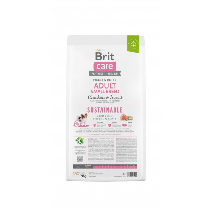 Корм сухий Brit Care Dog Sustainable Adult Small Breed для собак малих порід - фото №5
