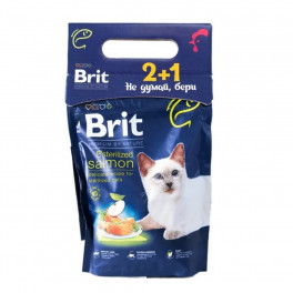 Набір 2+1 Brit Premium by Nature Cat Sterilized Salmon 300 g (д/стерилізованих котів з лососем) - фото №1