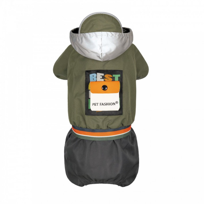 Дощовик Pet Fashion JIMI для собак хакі сірий XS