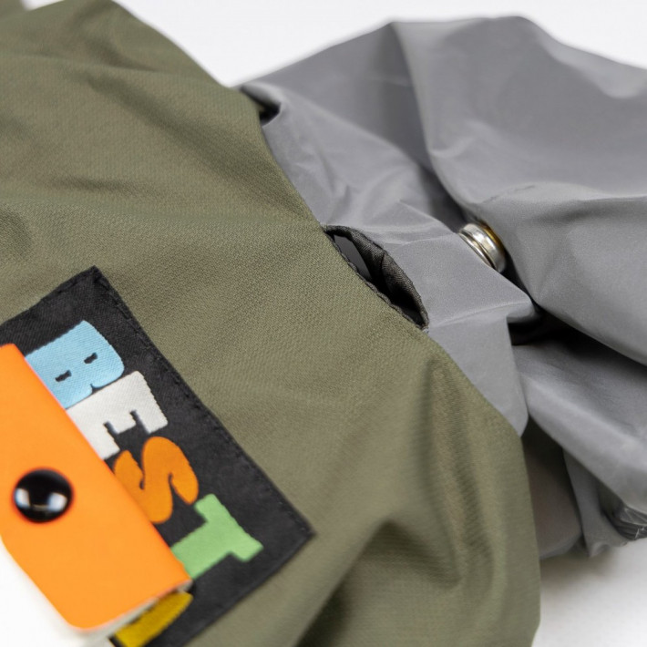 Дощовик Pet Fashion JIMI для собак хакі сірий XS - фото №5