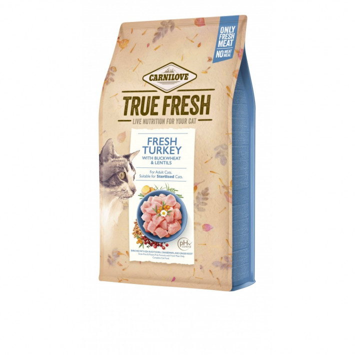 Сухий корм Carnilove True Fresh Cat Fresh Turkey для дорослих котів з індичкою 340 г