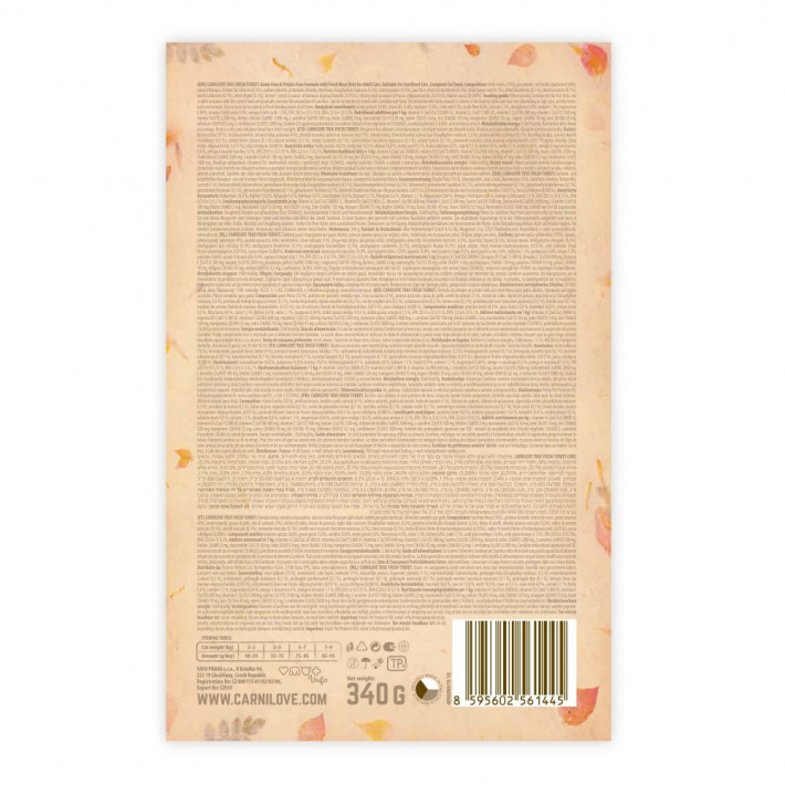 Сухий корм Carnilove True Fresh Cat Fresh Turkey для дорослих котів з індичкою 340 г - фото №3