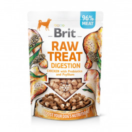 Ласощі Brit Raw Treat Digestion Freeze-dried для дорослих собак з куркою пробіотиками та псиліумом для поліпшення... - фото №1
